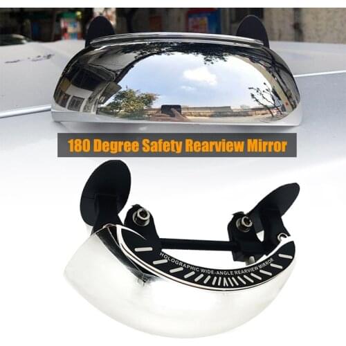 For BMW HONDA Motorcycle Windscreen 180+ Degree Blind Spot Mirror Wide Angle Rearview Mirrors Safety Auxiliary Rear View Mirror