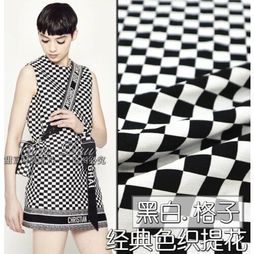 145cm plaid jacquard fabric suit dress jacquard fabric yarn-dyed jacquard dress fabric wholesale cloth