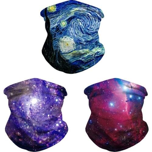3pcs Face Balaclava Magic Scarf Neck Fishing Shield Sun Gaiter UV Headwear for Men or Women Bandana Sports Tube UV Face Cover