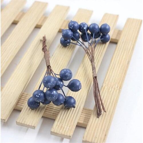 6 Bunches Navidad Berry Stems Decorative Artificial Berry Branches Berry Pick Photography Props Party Supplies For Home Decor