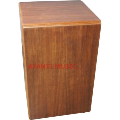 Afanti Music Acacia Wood / Natural Cajon Drum (KHG-161)