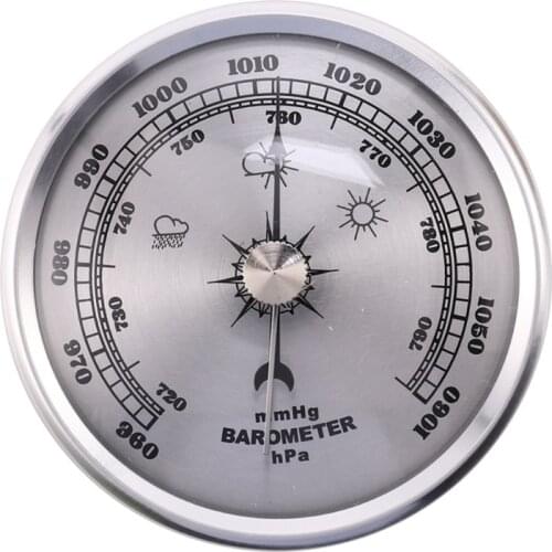 Type Barometer with Thermometer Hygrometer Weather Station Barometric Pressure Measures Simplicity & Easy Reading 649A