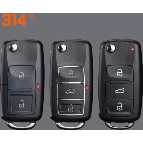 314° Flip Folding Remote Car Key Shell Case Fob For VW polo passat b5 B6 Tiguan Golf 4 5 Seat Skoda HU66 Blade