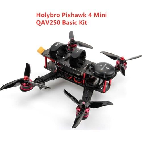 Holybro Pixhawk 4 Mini QAV250 Basic Kit Fpv Quadcopter RC Drone W/ Pixhawk 4 GPS DR2205 Motor 433MHZ / 915MHZ Telemetry Radio