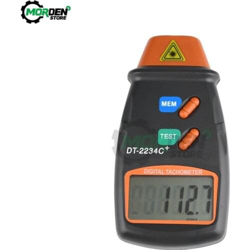 DT2234C Speedometer + Handheld LCD Digital Mini Non-contact Laser Photo Tachometer RPM Speed Measurement Meter 2.5~99999RPM