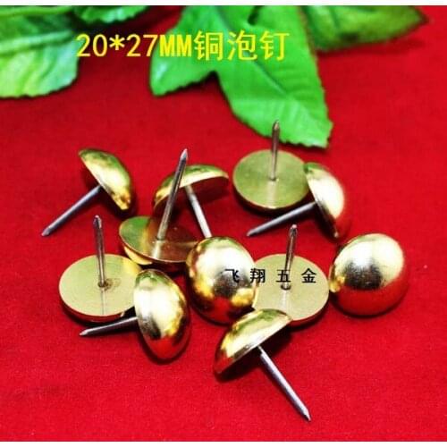 Chinese Nails Ancient copper nails Antique Decorative Doornail Sofa nail brass Big bubble nails 20MM*27MM