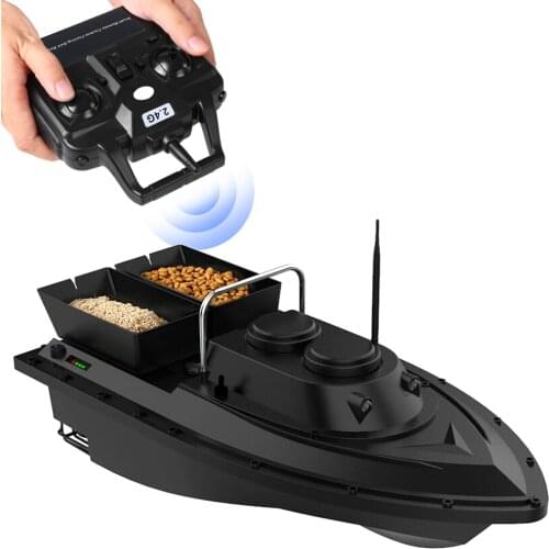 Smart Fishing Bait Boat Wireless Remote Control 400-500m Range RC D11 Fishing Feeder RC Fishing Boat for Adults Beginners