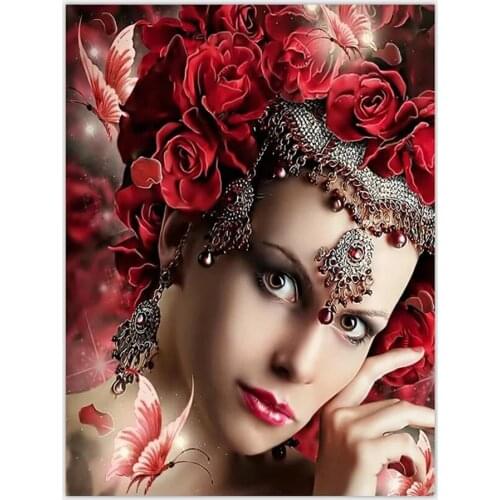 Beauty flower butterfly Diamond Painting Full Square New Arrival Diamond Mosaic Sale DIY Embroidery Rhinestone 5D puzzle picture