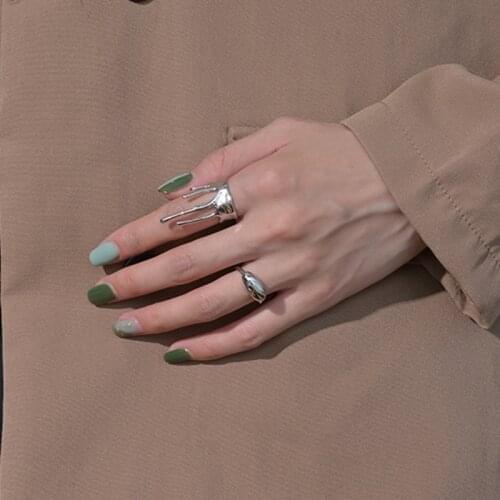 Docona Trendy Irregular Geometry Joint Midi Rings for Women Gold Color Metal Alloy Knuckle Rings Jewelry Accessories 18589