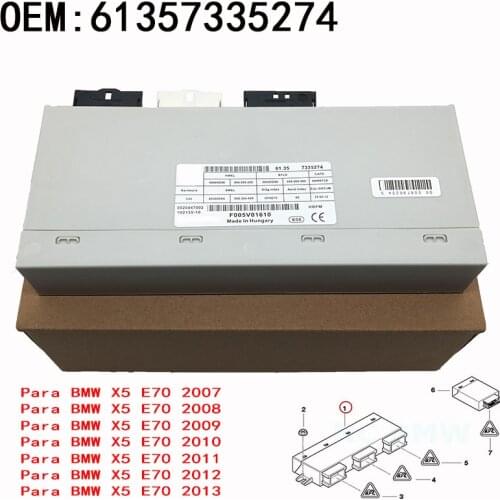OEM-Control de puerta trasera para coche, tapa de maletero, Unidad de módulo para BMW X5, E70, 2009-2015, 61357335274, 7335274