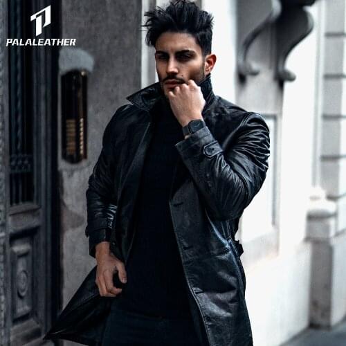 Vegetable Tanned Goatskin Leather Coat