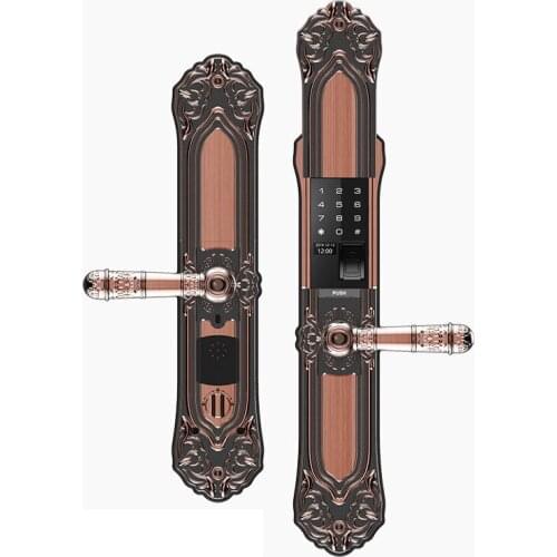 Luxury villa smart lock household anti-theft fingerprint lock electronic door lock IC card anti-theft password lock