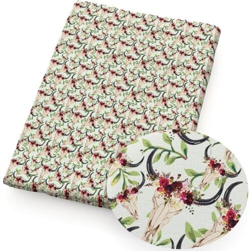 Santa Claus Skull Tree Deer Polyester Cotton/Swimwear Knit Cotton Fabric Sewing Quilting Needlework Material DIY Cloth,1Yc13689