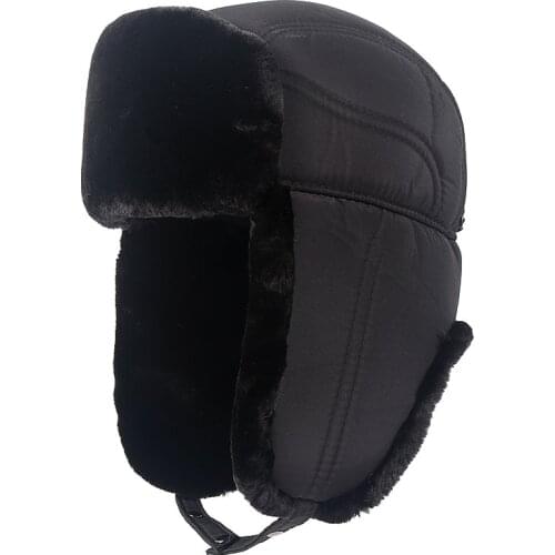 New Arrival Ushanka Mens bomber Hat Russian 2020 Warm Winter Warm Faux Fur Earflap Hats For Men gorro Ruso bombers homme