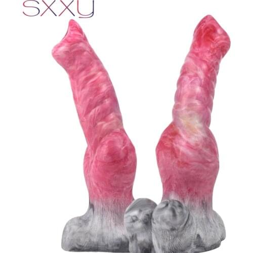 SXXY Hawk Werewolf Animal Penis Dildo with Big Knot for Women Men Anal Massage Vagina Stimulate Gory Exotic Accessories Sex Toys