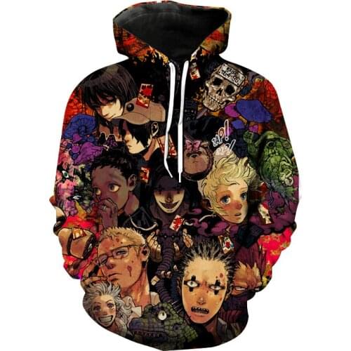 Dorohedoro Hoodies Anime Cosplay 3D Printed Sweatshirt Men Women Fashion Oversized Hoodie Harajuku Hip Hop Pullover Coats Unisex