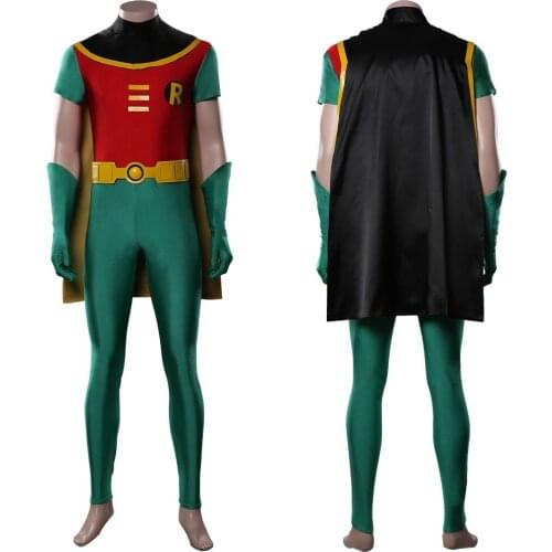 Titans Robin Cosplay Costume Jumpsuit Outfits Halloween Carnival Costume