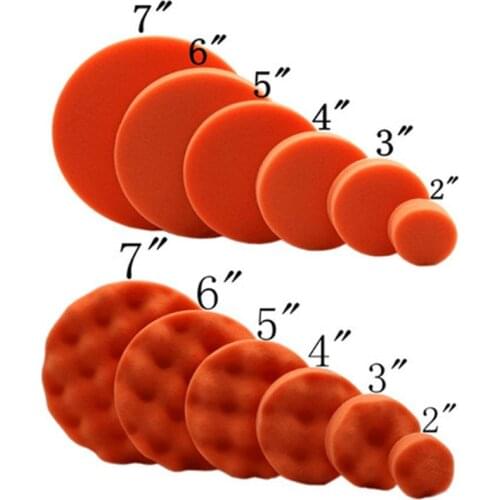 1pcs Auto beauty sponge polishing disc set self adhering plane wave sponge wheel polishing ball and wax polishing pad