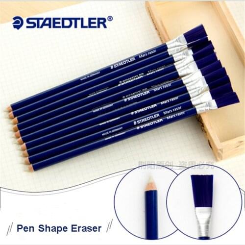1 Pcs Special Design Pen Shape Erasers With Brush Pencil Eraser For School Student Gift Creative Stationery Art Supplies