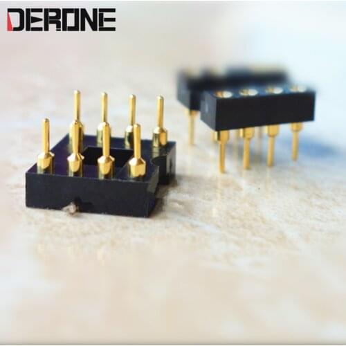 2 piece op amp seat IC socket 3 U gold plated 8 pin Operational amplifier block for Audiophile
