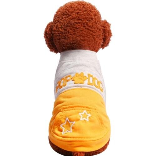 2018 New Cute Pet Dog Clothes Teddy Spring Mixed Color Round Neck Shirt than Bear Chihuahua Schnauzer Breathable Pet Clothing