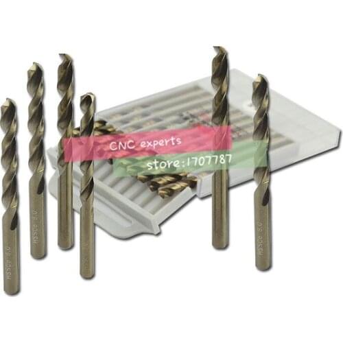 5PCS 8.6mm-13mm HSS-Co Hemp Flowers M35 Cobalt Drill Special Stainless Steel Twist Drill Bits ( 8mm/9mm/10mm/11mm/12mm/13mm)