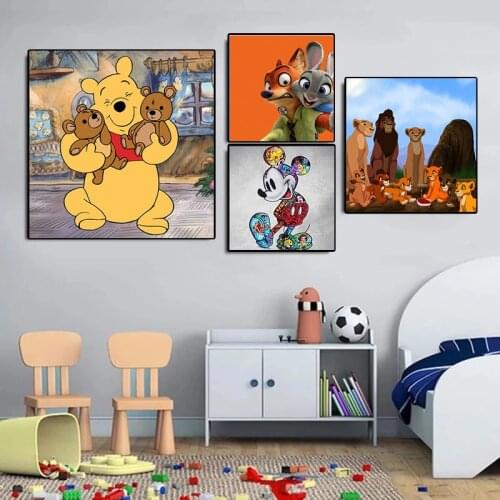 Diamond Painting Disney Movie Series Mickey Mouse The Lion King Diamond Embroidery Full Cross Stitch Kits Mosaic Home Decor
