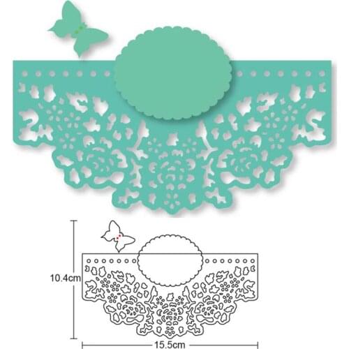 Butterfly Lace Edge Border metal cutting dies stencil dies for DIY dies scrapbooking embossing dies paper card making craft dies