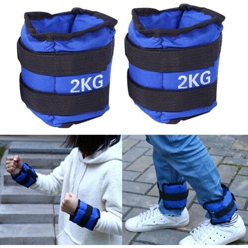 1 Pair Heavy Duty Ankle Weights Adjustable Lead-Free Ankle Weights 0.5KG 1KG 1.5KG 2KG 3KG Legs Power Exercise Fitness Equipment