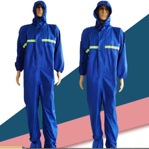 One-Piece Raincoat with Reflective Stripe Shoe Cover as a Gift Full Waterproof