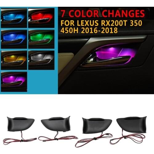 Pcmos 2020 Car Decorative Lamp Atmosphere Lamp LED For Lexus RX200t450h Interior Ambient Star Light Door Car Light Stickers New