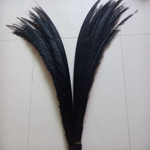 EMS Free Shipping 50pcs Black lady Amherst pheasant Feather tail 80-90cm 30-35 inch Pheasant Tail Feather