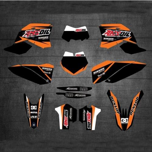 Motocross TEAM Graphic DECAL STICKERS for KTM 2007 2008 2009 2010 SX SXF for KTM 2008 2009 2010 2011 EXC XCF 125 200 250 300-525