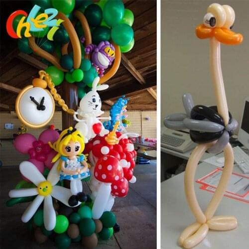 Good quality 200pcs/lot 260 Magic Balloons Long Balloon Modelling Latex balloons Clown balls Assorted many Color Toys 1.8g/pcs