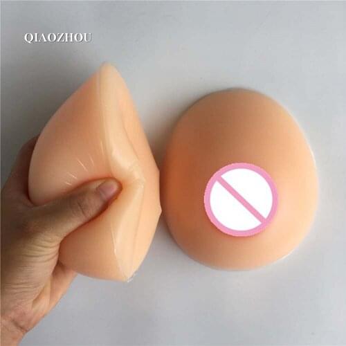 1000g artificial boobs male bust chest enhancer fake breast forms silicone for crossdresser big size D cup real soft