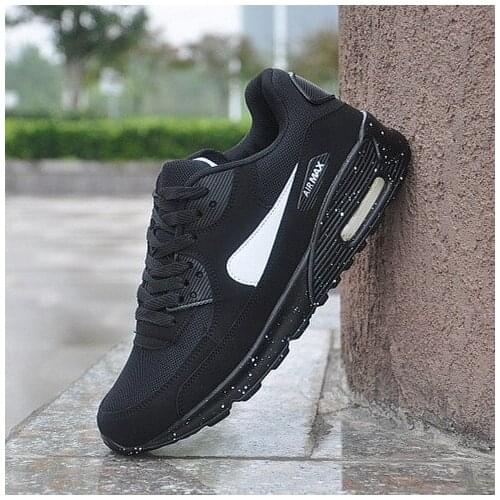 Trendy Sneakers Casual Shoes for Lovers 2021 Thick Bottom Mesh Surface Lace Up Fashionable Breathable Antiskid Large-Sized Flats