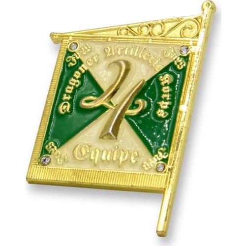 Custom Metal Flag Badge Soft Enamel LED Light Badges