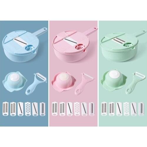 Multifunction Vegetables Cutter kitchen Steel Blade Grater Round Mandoline Slicer Potato Slicer Kitchen Gadget