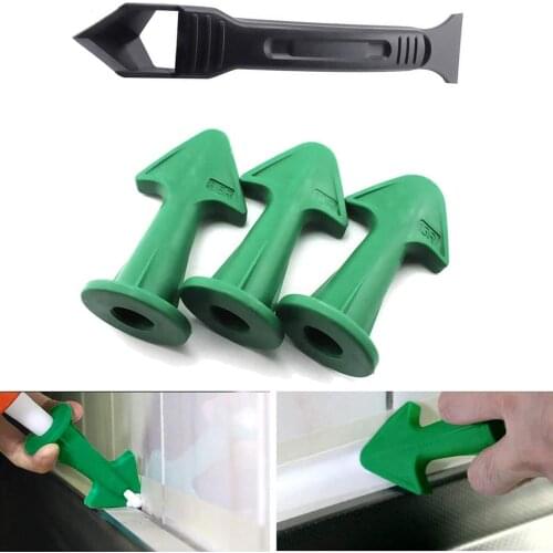 Multi-functional Glue Scraper Silicone Remover Caulk Finisher Sealant Smooth Finish Seal Tool Kit Nozzle Cleaning Tile Dirt Tool
