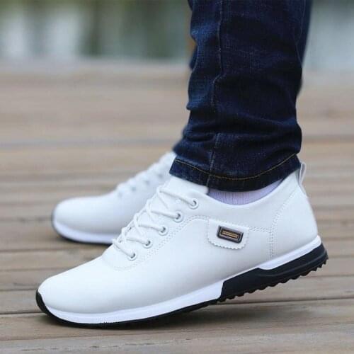 Men Shoes Business Casual Shoes for Male PU Leather Shoes 2019 Sneakers Men Fashion Loafers Walking Footwear Zapatos De Hombre