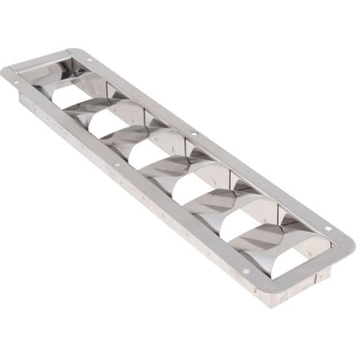 Stainless Steel Louver Vent 6 Slots Ventilation - Marine/Yacht/Boat Hardware