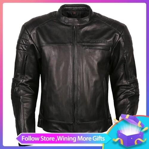 New Summer Air Motoboy Professional Cow Leather Jacket Warm Motorcycle Bike Tour Riding Jacket Coat For 4 seasons CE Protectors