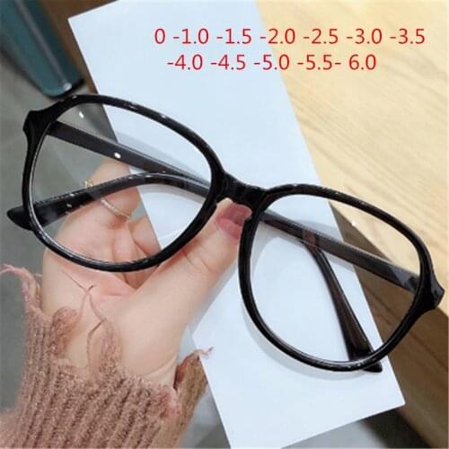 -0.5 1.5 2.0 3.0 to -6.0 Finished Myopia Glasses Women Men Shortsight Eyewear Transparent Glasses Frame Prescription Eyeglasses