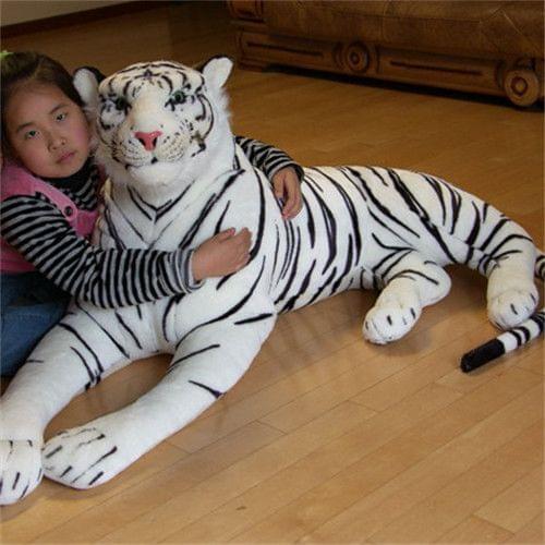Huge lovely simulaiton tiger toy large white tiger doll huge plush lying white tiger doll gift about 170cm 0847