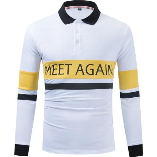 ONIROID Long Sleeve Polos For Men