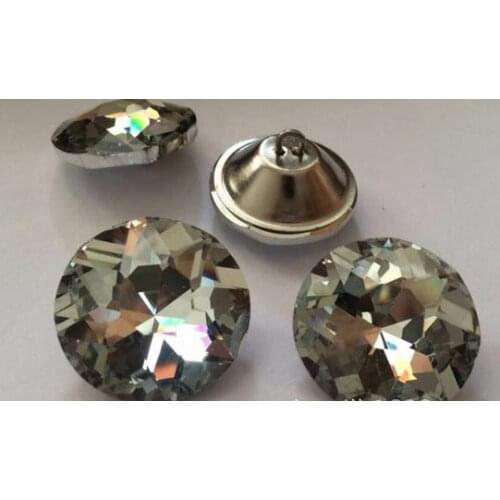 Wholesales 25mm 100pcs, Gem flower crystal button ,Button witchford sofa crystal soft package of crystal