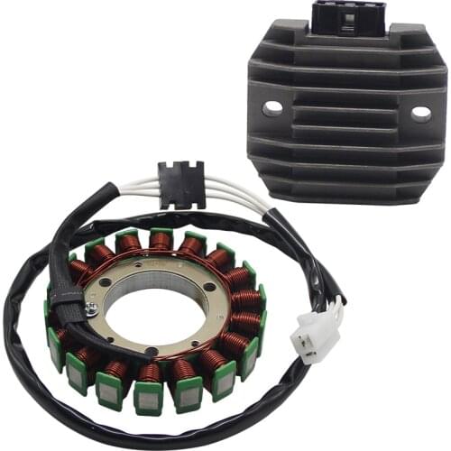 Motorcycle Voltage Regulator Rectifier+Ignition Magneto Stator Coil For Yamaha XVS650 Drag Star OEM：4VR-81410-00 4JH-81960-01
