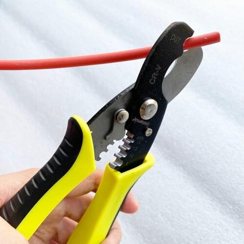 All-in-one Pliers for Cable Stripping and Cutter Used For Cable Installation and Distribution in the Solar Power System