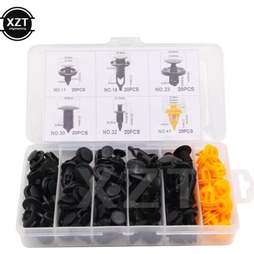 Door Interior Trim Fixed Clips 120X And tool for Toyota Camry Corolla Reiz Auto Fastener Car Bumper Fender Bumper Cover