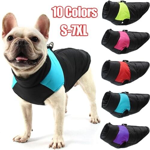 Waterproof Dog Clothes for Small Dogs Winter Warm Pet Dog Coat Large Dog Clothes Puppy Pug Vest French Bulldog Chihuahua Jacket
